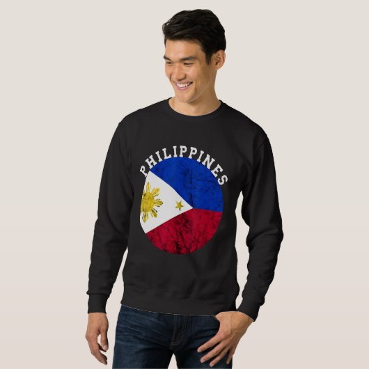 Philippinen Filipino Pride Philippine Flag Proud P Sweatshirt (Vorne ganz)