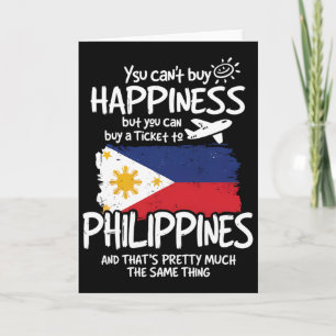 Philippinen Filipino Urlaub Vintage Souvenir Mann Karte