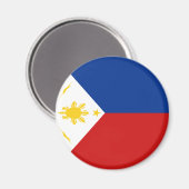 Philippinen Fisheye Flag Magnet (Vorderseite/Rückseite)