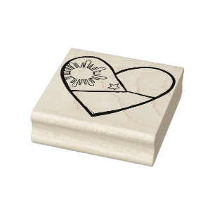 Philippinen Flag Herzlich willkommen im Land Gummistempel