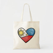 Philippinen Flag Herzlich willkommen im Land Tragetasche (Vorne)