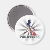 Philippinen Flag Map 2.0 Magnet (Vorderseite/Rückseite)