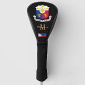 Philippinen & Flag Mit Monogramm Golf Clubs Covers Golf Headcover (Vorderseite)