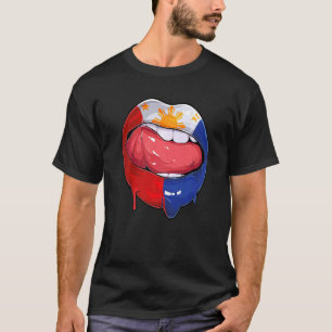 Philippinen Flag Mouth Soccino Filipino T-Shirt