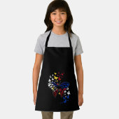 Philippinen Flag Pinoy Filipino Butterfly Schürze (Insitu)