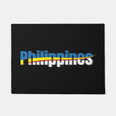 Philippinen Flag Pride - Typografie Art Fußmatte (Vorderseite)
