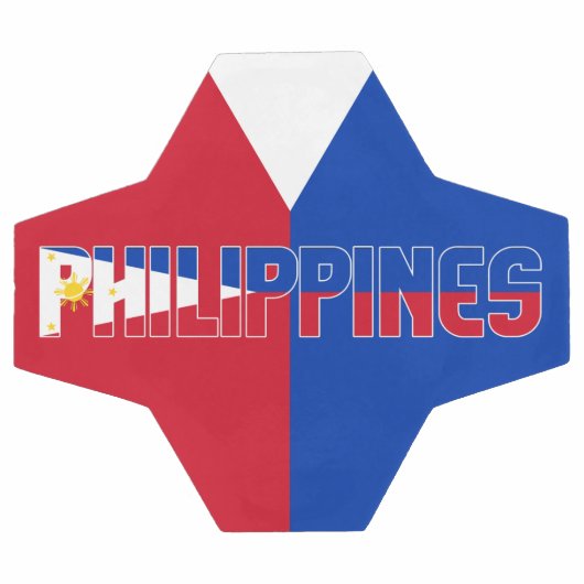 Philippinen Flag Red Blue Bicolor Patriotic Fußball (Flach)