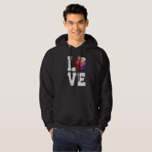 Philippinen Flag Soccer Fan Liebe Filipino Hoodie (Vorne ganz)