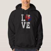 Philippinen Flag Soccer Fan Liebe Filipino Hoodie (Vorderseite)