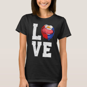 Philippinen Flag Soccer Fan Liebe Filipino T-Shirt