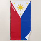 Philippinen Flag Splendid Patriotic Strandtuch (Vorderseite)