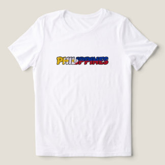 Philippinen-Flag-Typografie-T-Shirt Tri-Blend Shirt