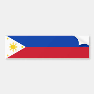 Philippinen-Flagge Autoaufkleber