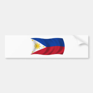 Philippinen-Flagge Autoaufkleber