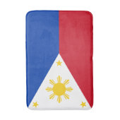 Philippinen-Flagge Badematte (Vorderseite Vertikal)