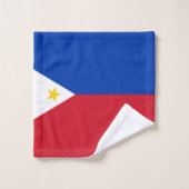 Philippinen-Flagge Badhandtuch Set (Waschlappen)