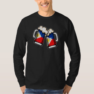Philippinen-Flagge Bierkrug Cooles Filipinisches T-Shirt