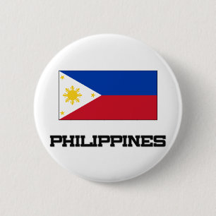 Philippinen-Flagge Button