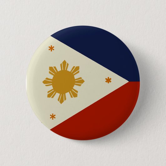 Philippinen-Flagge Button (Vorderseite)