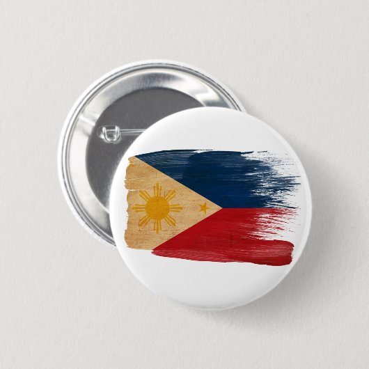 Philippinen-Flagge Button (Vorne & Hinten)