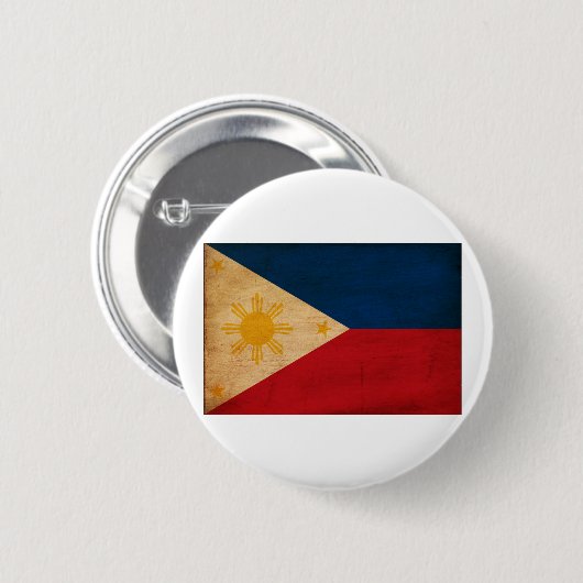 Philippinen-Flagge Button (Vorne & Hinten)