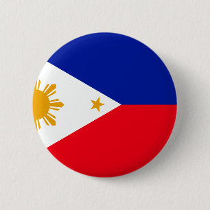 Philippinen-Flagge Button