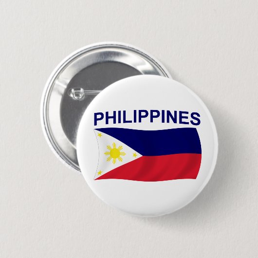 Philippinen-Flagge Button (Vorne & Hinten)