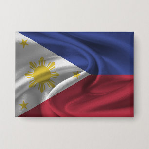 Philippinen-Flagge-Button Button