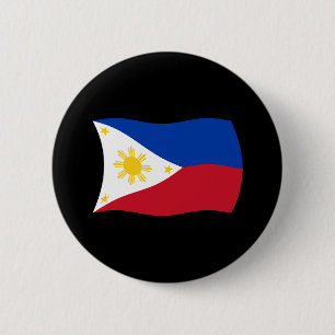Philippinen-Flagge-Button Button