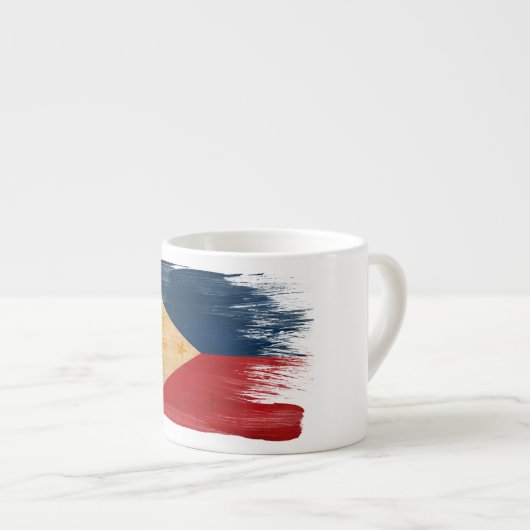 Philippinen-Flagge Espressotasse (Vorderseite Rechts)