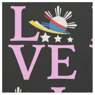 Philippinen-Flagge - Filipina Rosa Liebe Stoff