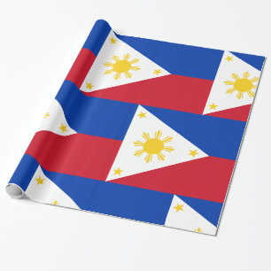 Philippinen-Flagge Filipino-Flagge Geschenkpapier