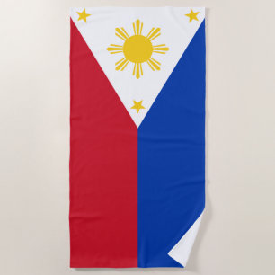 Philippinen-Flagge Filipino-Flagge Strandtuch