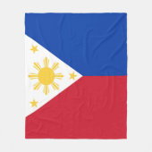 Philippinen-Flagge Fleecedecke (Vorderseite)