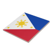 Philippinen-Flagge Fliese (Seite)