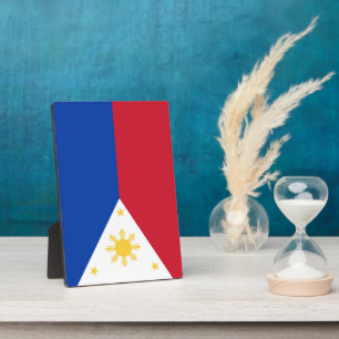 Philippinen-Flagge Fotoplatte