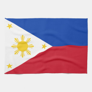 Philippinen-Flagge Geschirrtuch