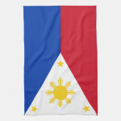 Philippinen-Flagge Geschirrtuch (Vertikal)