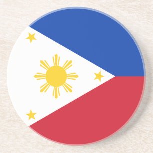 Philippinen-Flagge Getränkeuntersetzer