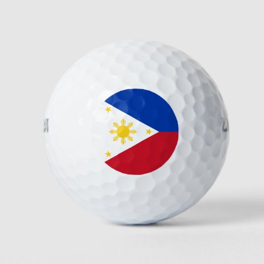 Philippinen-Flagge Golfball (Vorderseite)