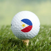 Philippinen-Flagge Golfball (Insitu T-Shirt)