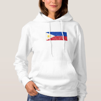 Philippinen-Flagge im Distressed-Look Hoodie
