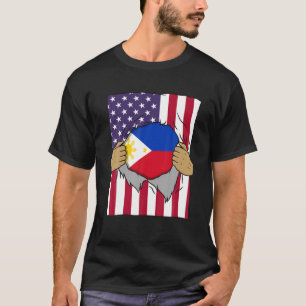 Philippinen-Flagge in mir Zuhause Pride Filipino A T-Shirt