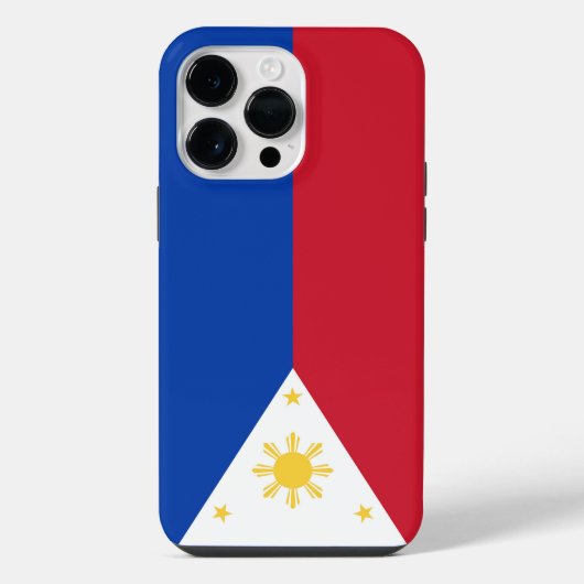 Philippinen-Flagge iPhone Hülle (Rückseite)