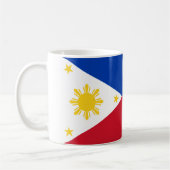 Philippinen-Flagge Kaffeetasse (Links)