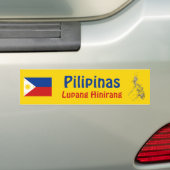 Philippinen-Flagge + Karten-Autoaufkleber Autoaufkleber (Auf Auto)