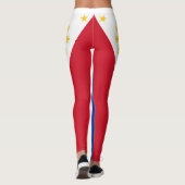 Philippinen-Flagge Leggings (Rückseite)
