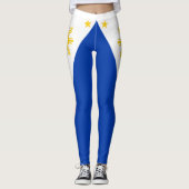 Philippinen-Flagge Leggings (Vorderseite)