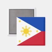 Philippinen-Flagge Magnet (Vorderseite/Rückseite)