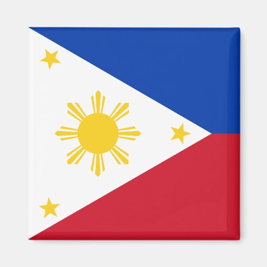 Philippinen-Flagge Magnet (Vorne)